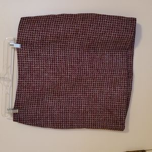 White House Black Market Mid Century Tweed Boot Skirt sz 14